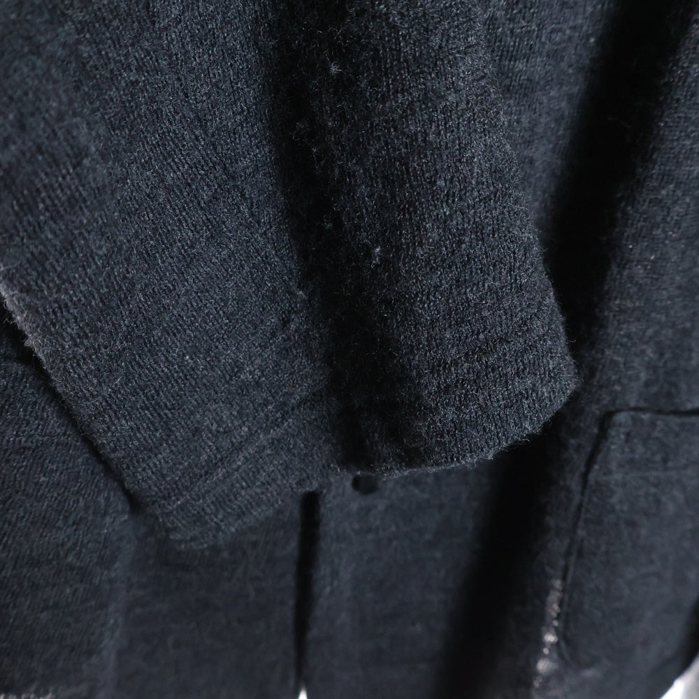 ワイズ　デザイン ニットジャケット　黒　ブラック ヨウジヤマモト 34350-307-