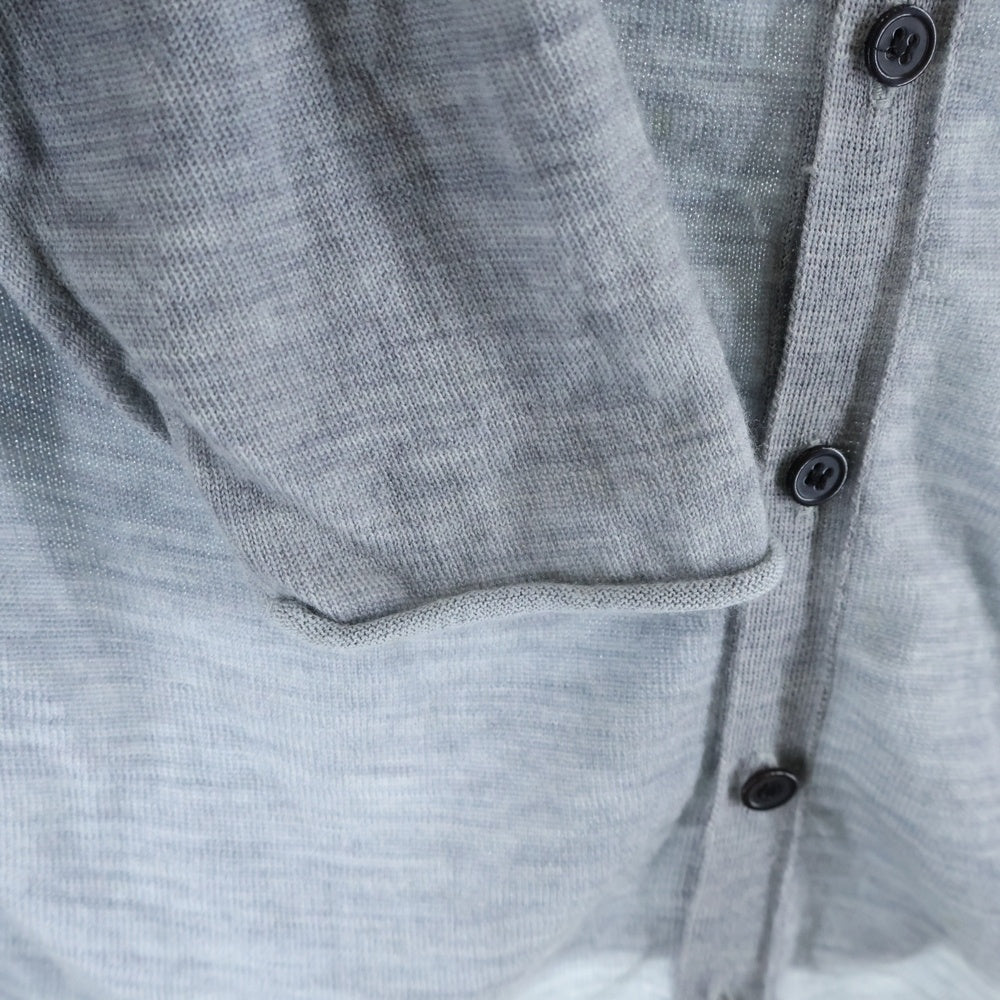 Y's(ワイズ) 15SS ウール ニットカーディガン グレー レディース YY-K53-960