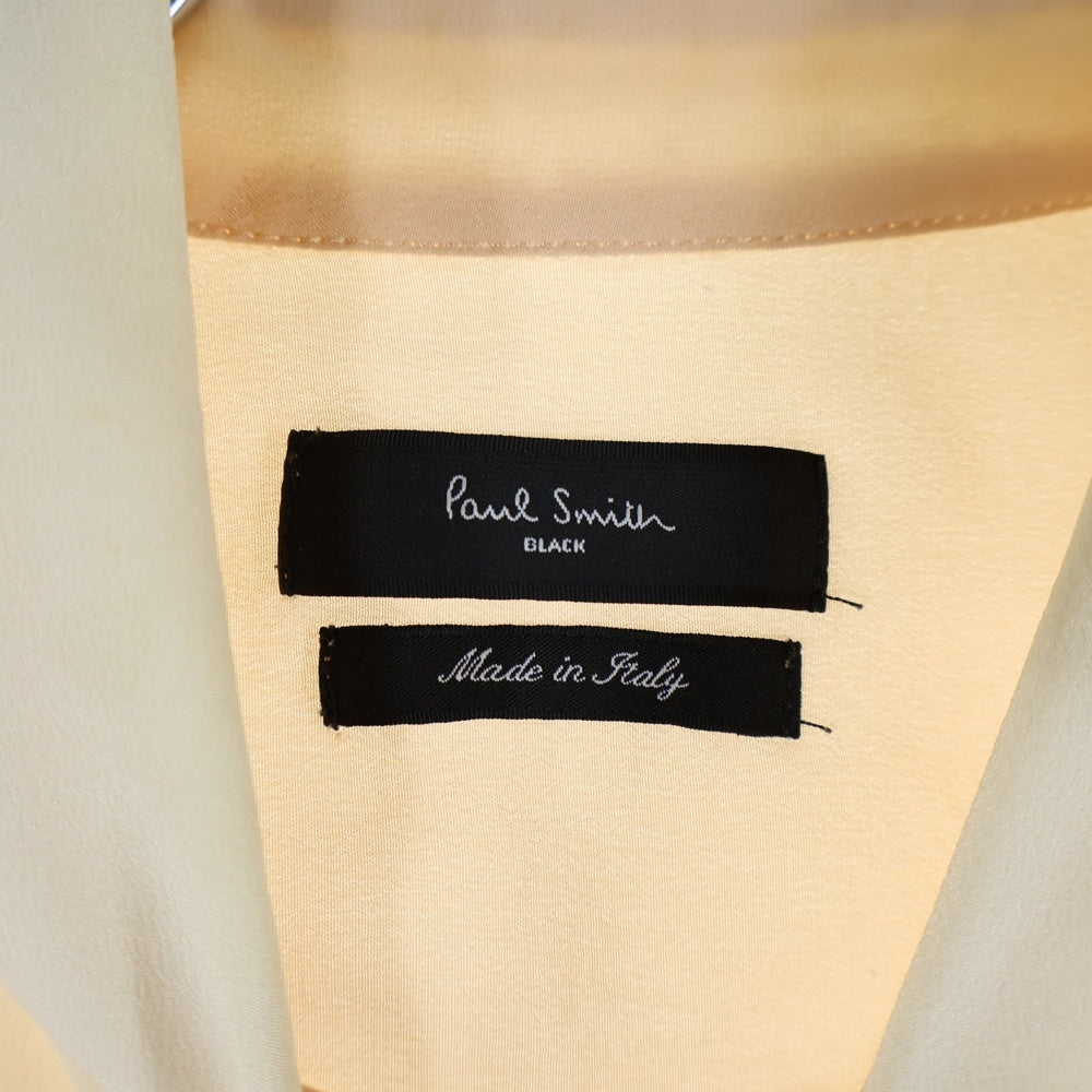 Paul Smith(ポールスミス) イタリア製 シルクシアー 長袖シャツ アイボリー レディース