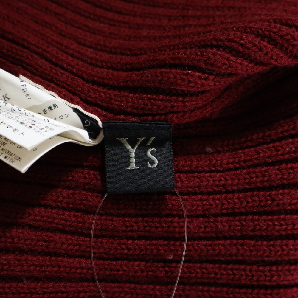 Y's(ワイズ) 23AW タートルネック ニットカーディガン レディース レッド YJ-K92-583