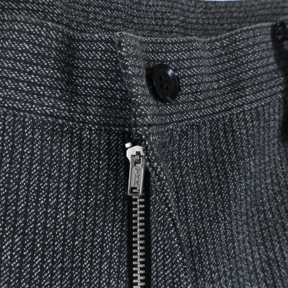 Yohji Yamamoto(ヨウジヤマモト) 05SS ストライプ テーパードパンツ グレー FY-P08-012