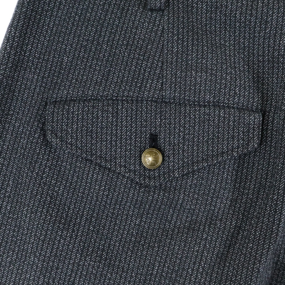 Yohji Yamamoto(ヨウジヤマモト) 05SS ストライプ テーパードパンツ グレー FY-P08-012