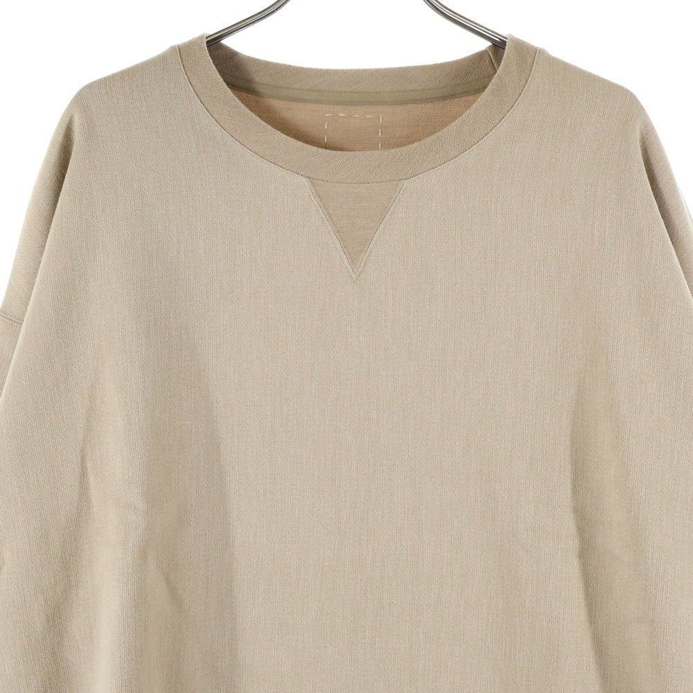 VISVIM(ヴィスヴィム) 20AW AMPLUS CREW L/S アンプラス クルーネック スウェット トレーナー ベージュ 0120205010025