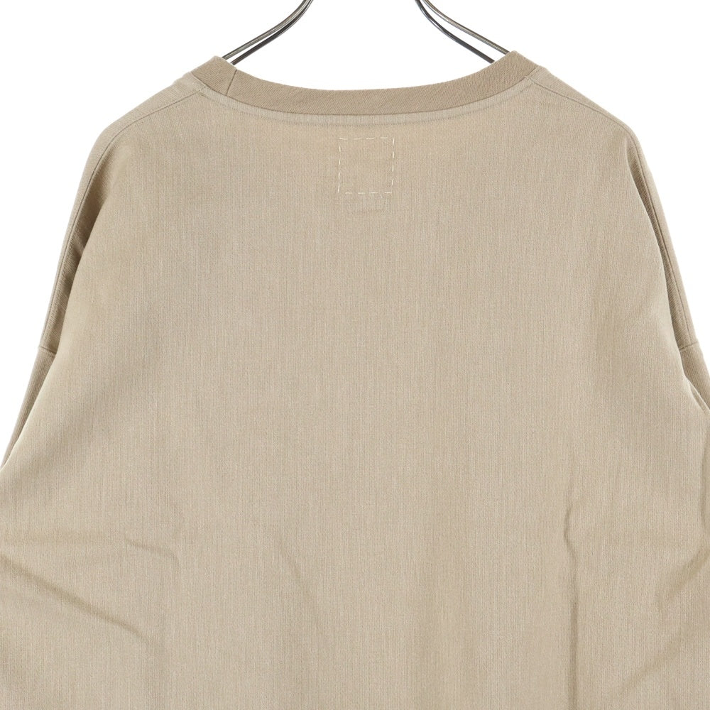 VISVIM(ヴィスヴィム) 20AW AMPLUS CREW L/S アンプラス クルーネック スウェット トレーナー ベージュ 0120205010025