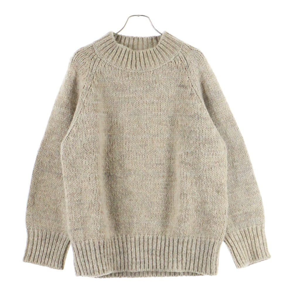 Maison Margiela(メゾンマルジェラ) 21AW ローゲージ アルパカコットンウール モックネック ニット セーター ベージュ S51GP0221 S17802
