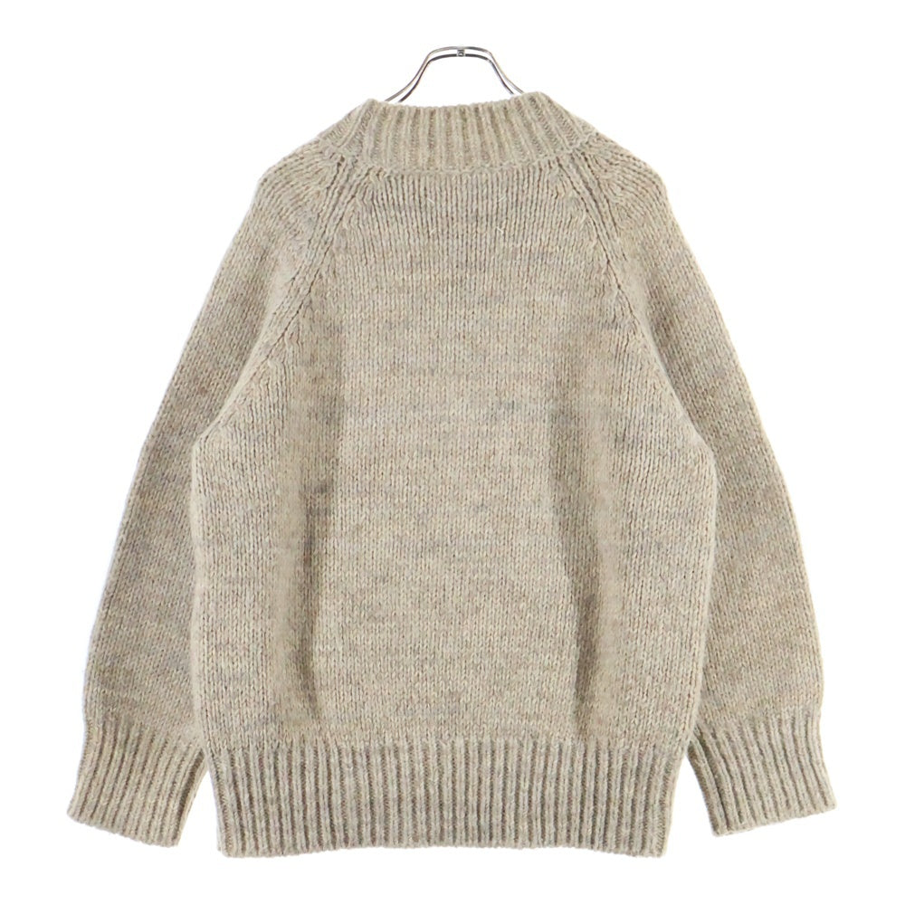 Maison Margiela(メゾンマルジェラ) 21AW ローゲージ アルパカコットンウール モックネック ニット セーター ベージュ S51GP0221 S17802