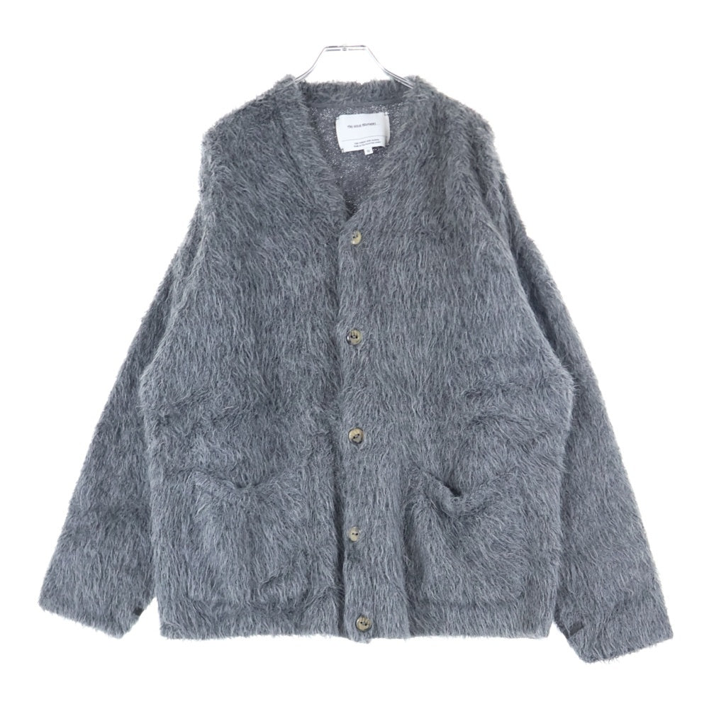 THE INOUE BROTHERS(ザイノウエブラザーズ) SURI CARDIGAN コットンアルパカ 毛足長 ニットカーディガン グレー