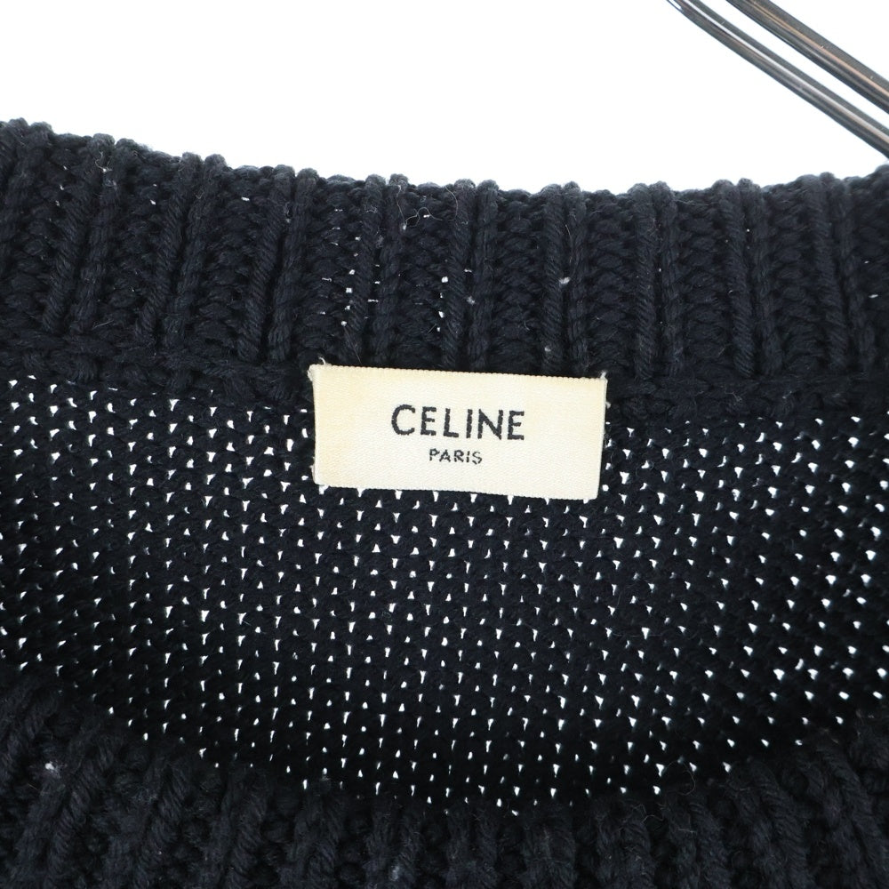 CELINE(セリーヌ) 21SS THE DANCING KID ピエロ クルーネック ボクシーニット セーター ブラック 2A43L717M