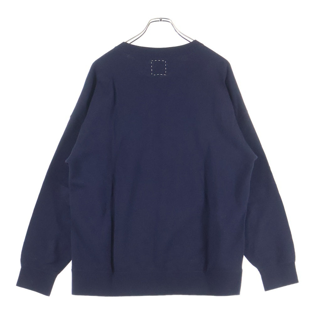 VISVIM(ヴィスヴィム) 21AW SWEATSHIRT カシミア混 Vガゼット クルー