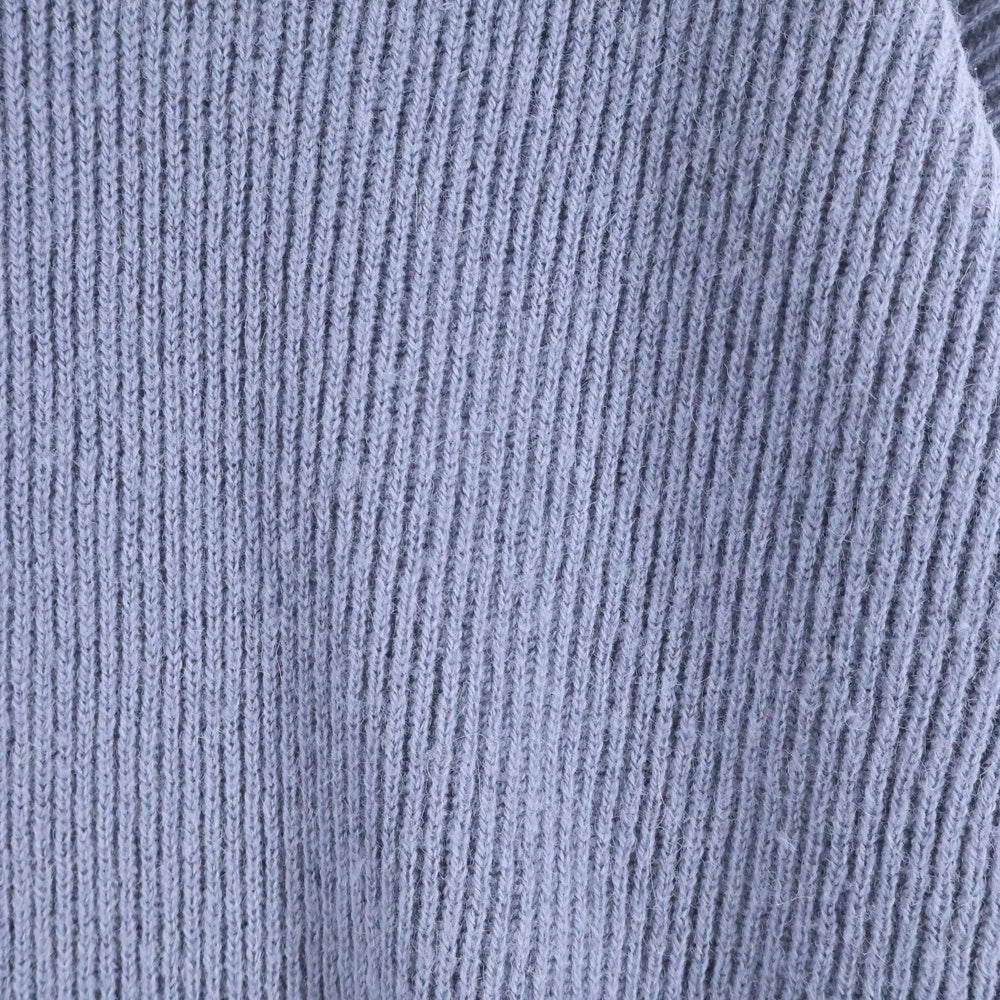 THE INOUE BROTHERS(ザイノウエブラザーズ) BABY SWEATER アルパカ リブニット セーター ブルー