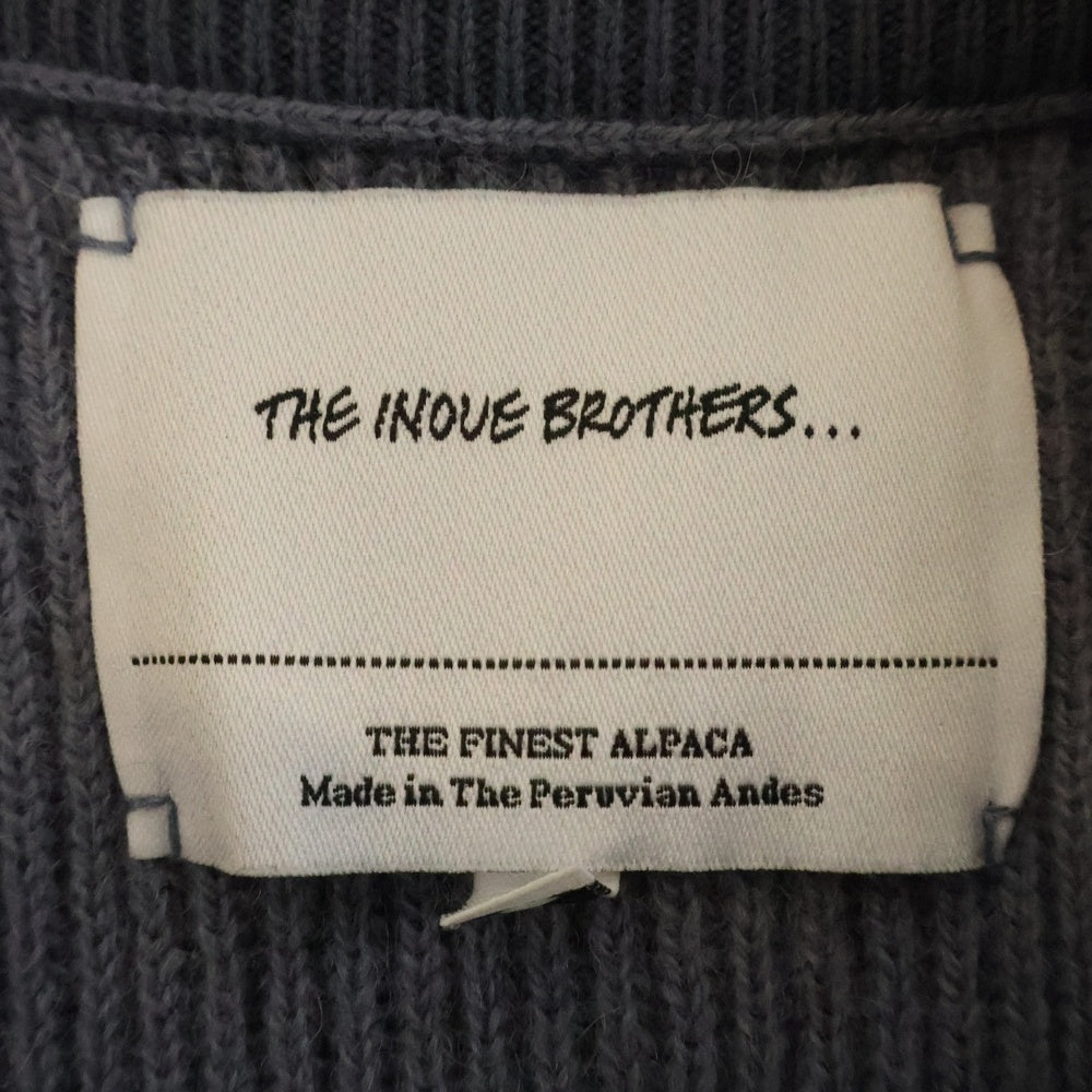 THE INOUE BROTHERS(ザイノウエブラザーズ) BABY SWEATER アルパカ リブニット セーター ブルー