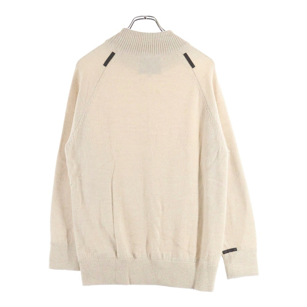 THE INOUE BROTHERS(ザイノウエブラザーズ) BABY SWEATER モックネック アルパカニット セーター ベージュ