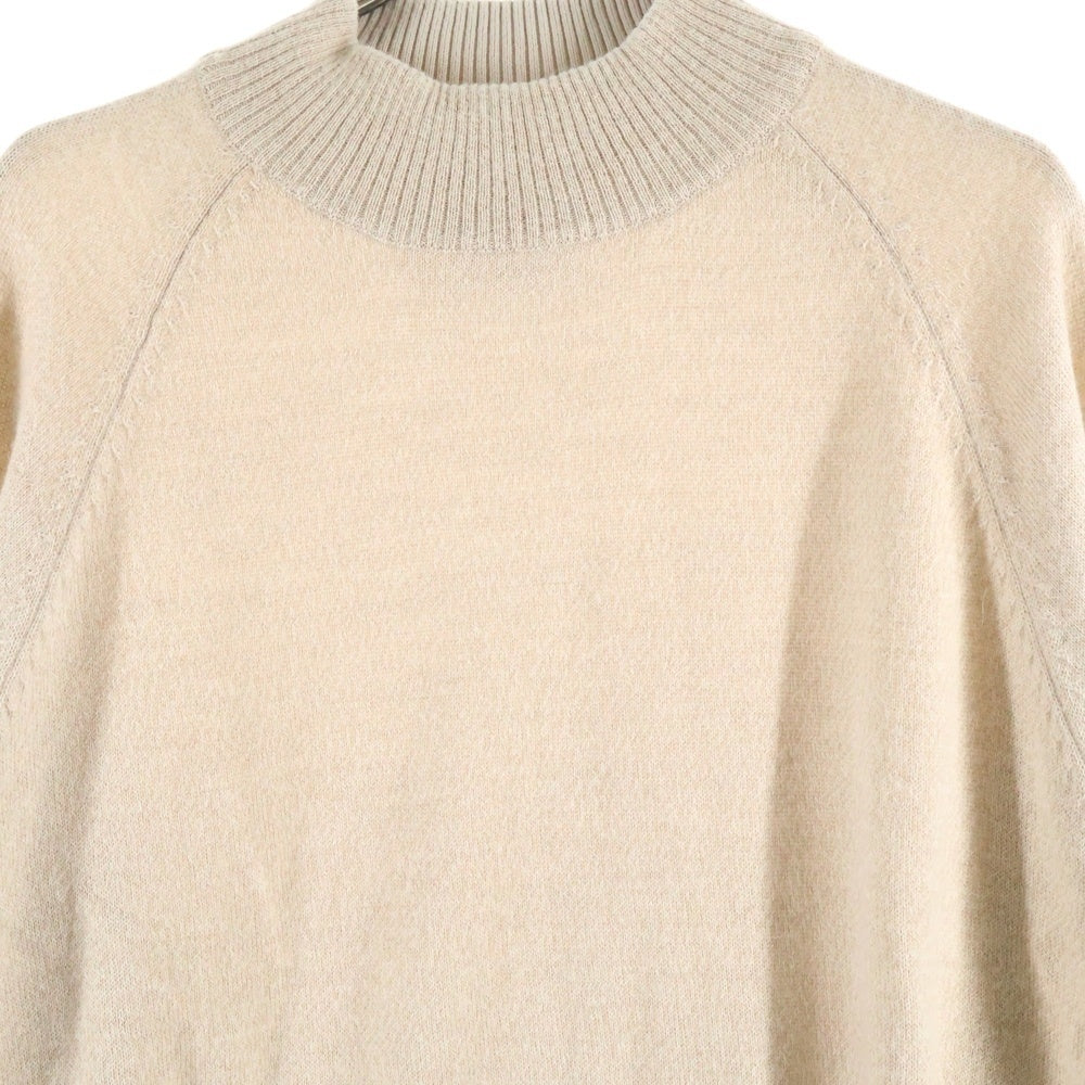 THE INOUE BROTHERS(ザイノウエブラザーズ) BABY SWEATER モックネック アルパカニット セーター ベージュ