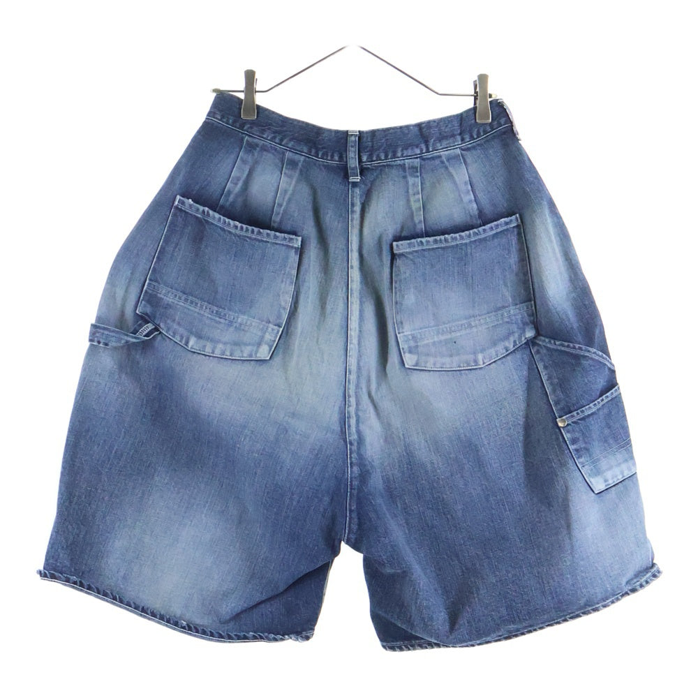 ANCELLM(アンセルム) ×WISM BOXY DENIM PAINTER SHORTS ウィズム