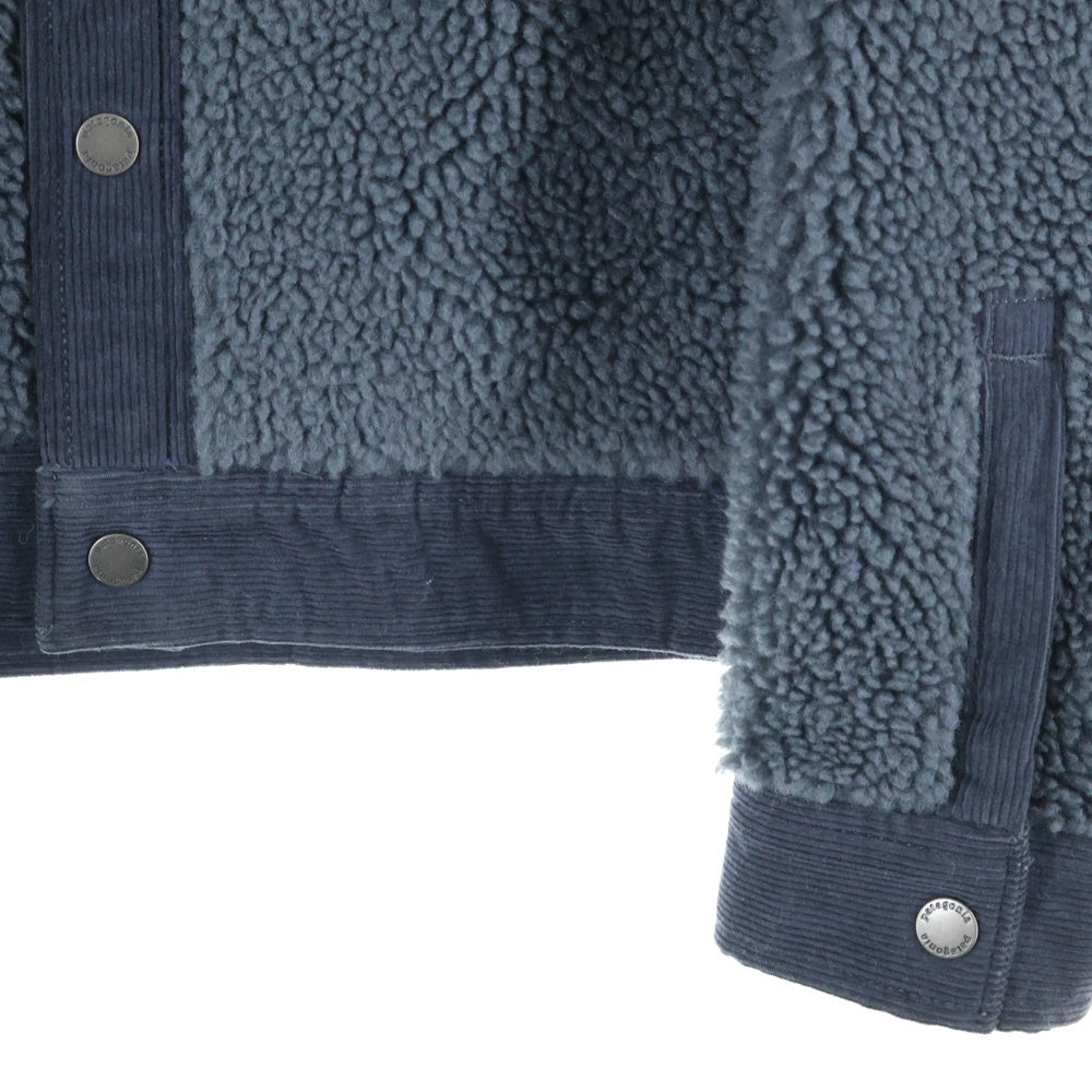 PATAGONIA(パタゴニア) 24AW Men's Retro-X Trucker Jacket メンズレトロエックストラッカー コーデュロイ ボアジャケット ネイビー STY23215