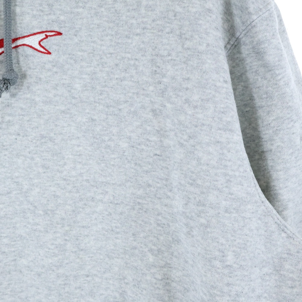 NIKE SB(ナイキエスビー) OSKI FLEECE SKATE PULLOVER HOODED SWEATSHIRT フロント刺繍デザイン スウェット プルオーバーパーカー グレー DJ3680-050