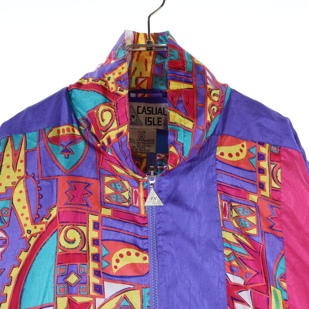 VINTAGE(ヴィンテージ) CASUAL ISLE カジュアルアイル 総柄 ウィンドブレーカー ジャケット マルチカラー