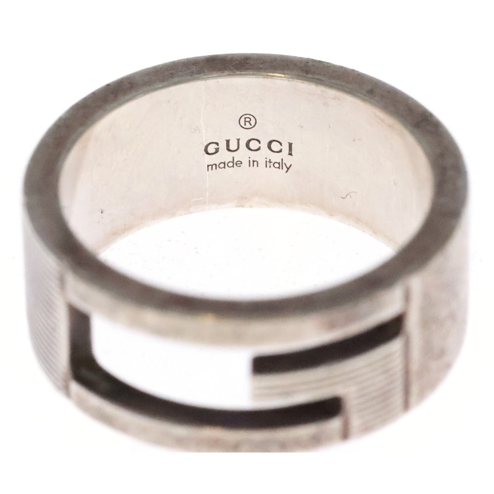GUCCI(グッチ) ブランデッドG カットアウトロゴ シルバーリング 指輪 12号