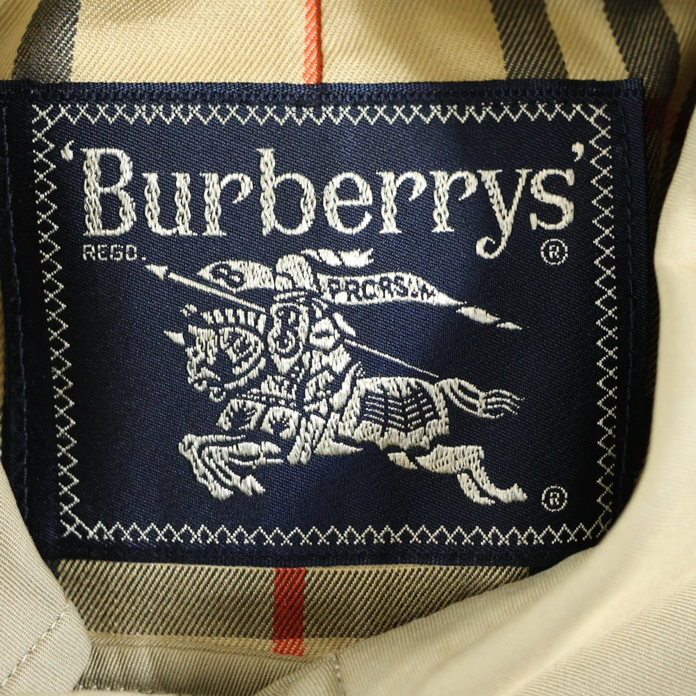 BURBERRYS(バーバリーズ) 裏地ノヴァチェック コットン ステンカラーロングコート ベージュ WR050-902-41