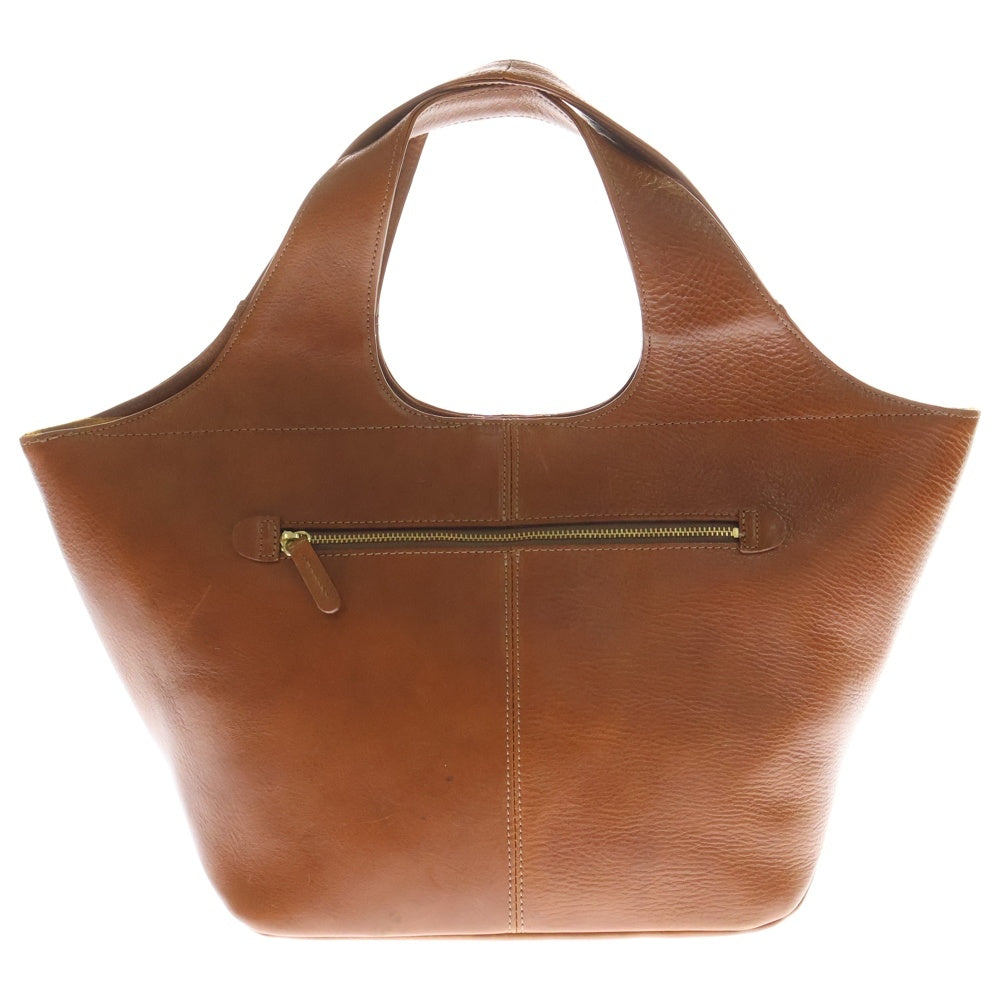 CLEDRAN(クレドラン) ハラコ 切替 レザー ハンド バッグ レディース ブラウン