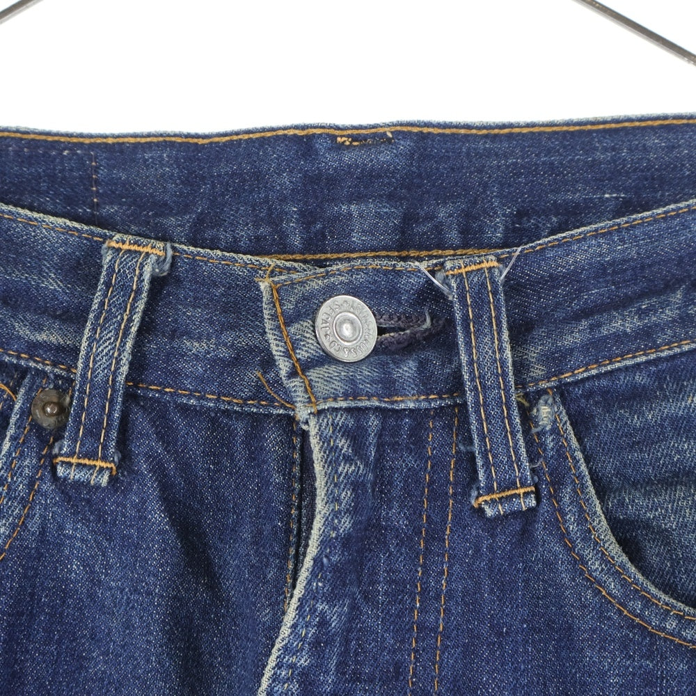 Levi's(リーバイス) 60-70S VINTAGE 505 ヴィンテージ BIG E ボタン裏刻印8 42TALON 不均等V ジップフライデニムパンツ レディース インディゴ