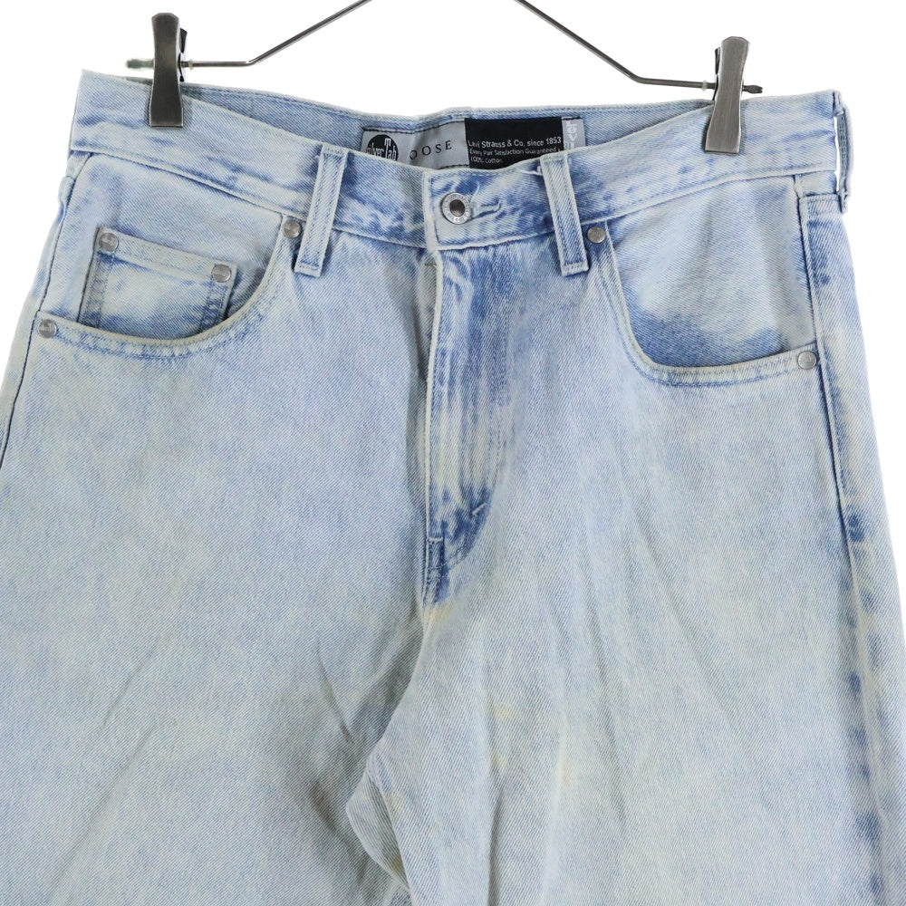 Levi's(リーバイス) SILVERTAB ルーズフィット ジップフライ デニムパンツ ライトインディゴ A3421-0002