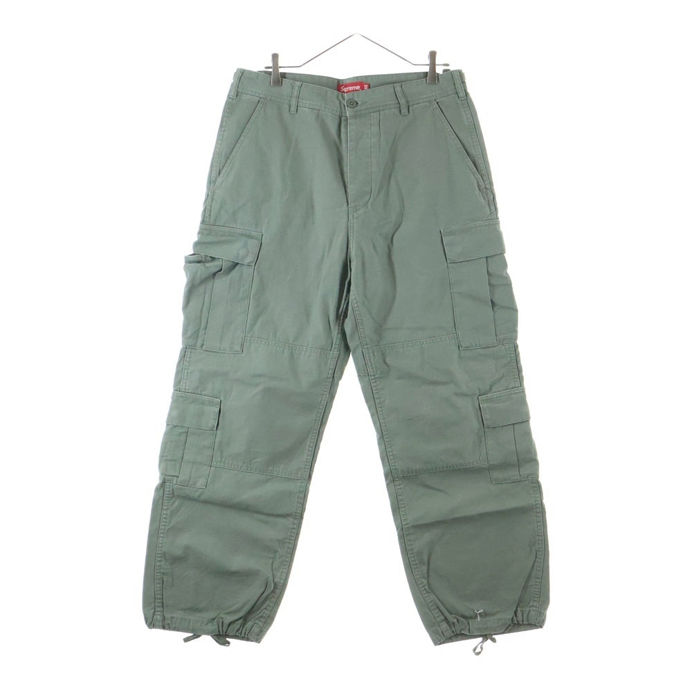 SUPREME(シュプリーム) 23SS Cargo Pant Olive リップストップ ボタンフライカーゴパンツ オリーブ