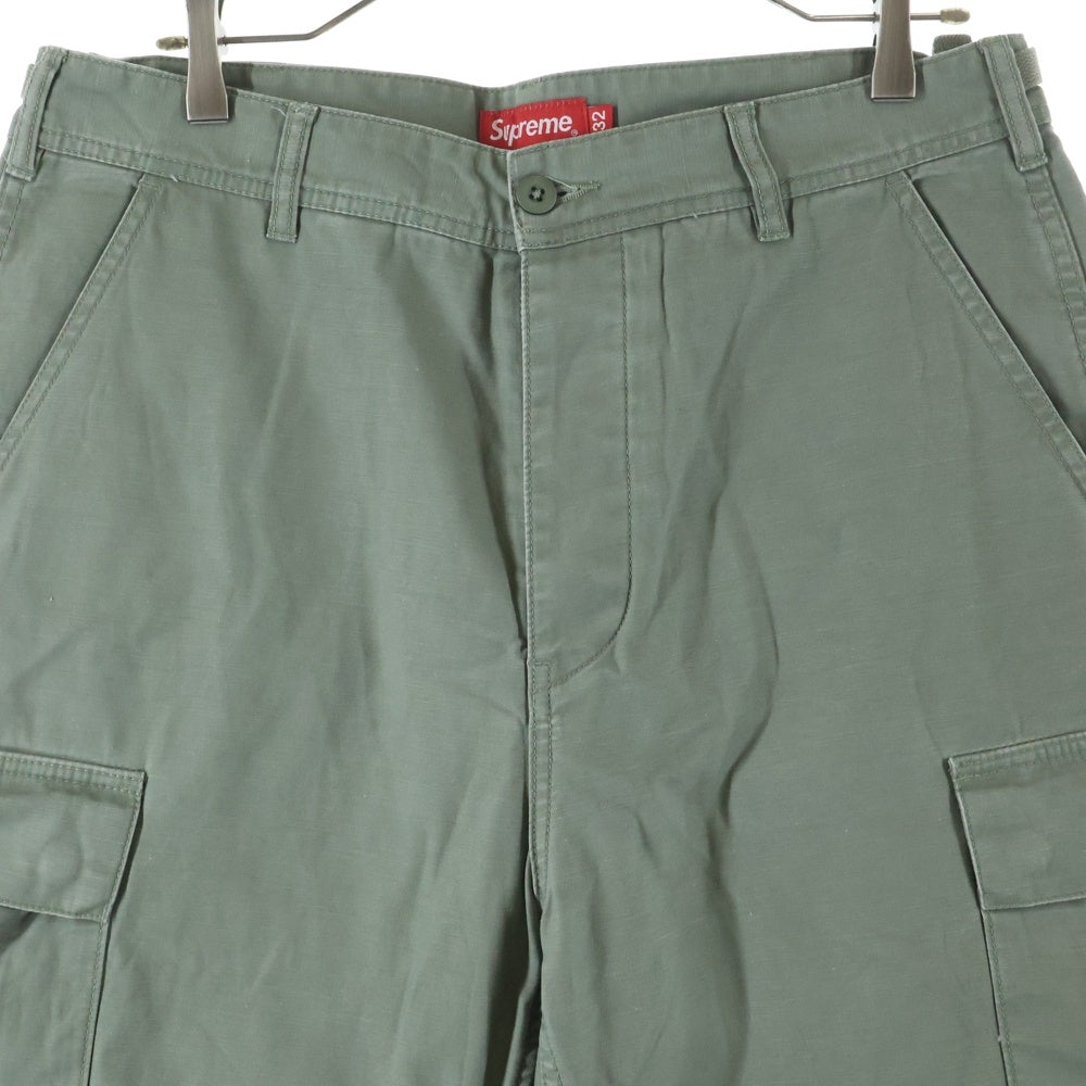 SUPREME(シュプリーム) 23SS Cargo Pant Olive リップストップ ボタンフライカーゴパンツ オリーブ