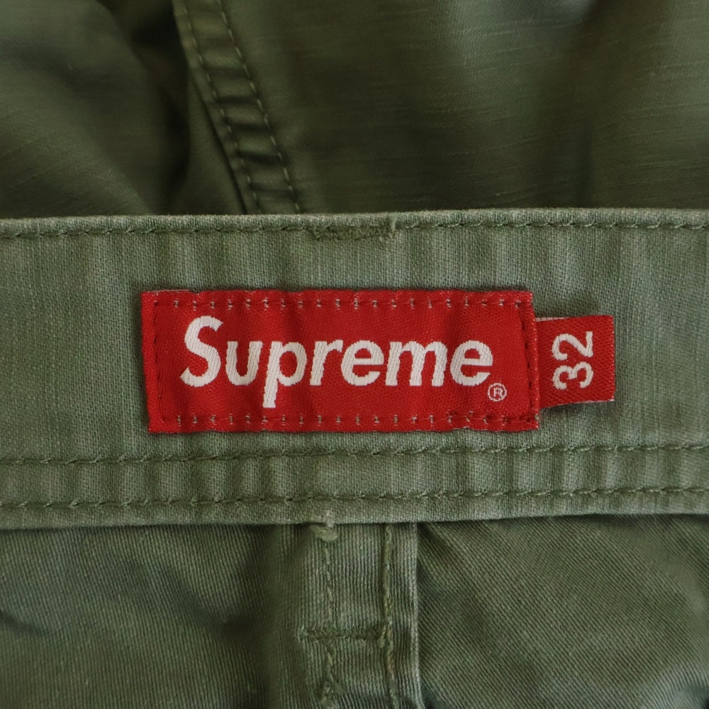 SUPREME(シュプリーム) 23SS Cargo Pant Olive リップストップ ボタンフライカーゴパンツ オリーブ