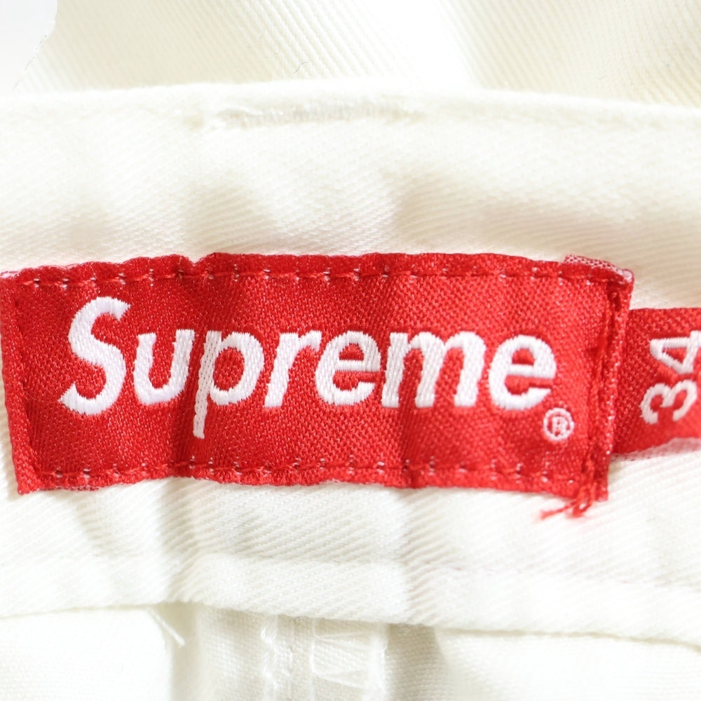 SUPREME(シュプリーム) 18SS Work Short ワーク チノ ジップフライショーツ ハーフパンツ ホワイト