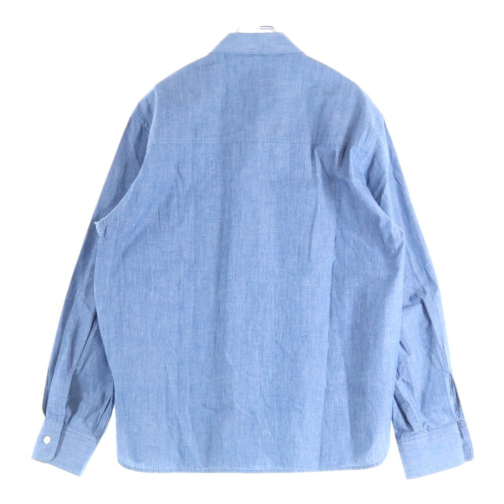 WTAPS(ダブルタップス) 18SS CELL LS SHIRT セル ロングスリーブ コットンシャツ ブルー 181BRDT-SHM02