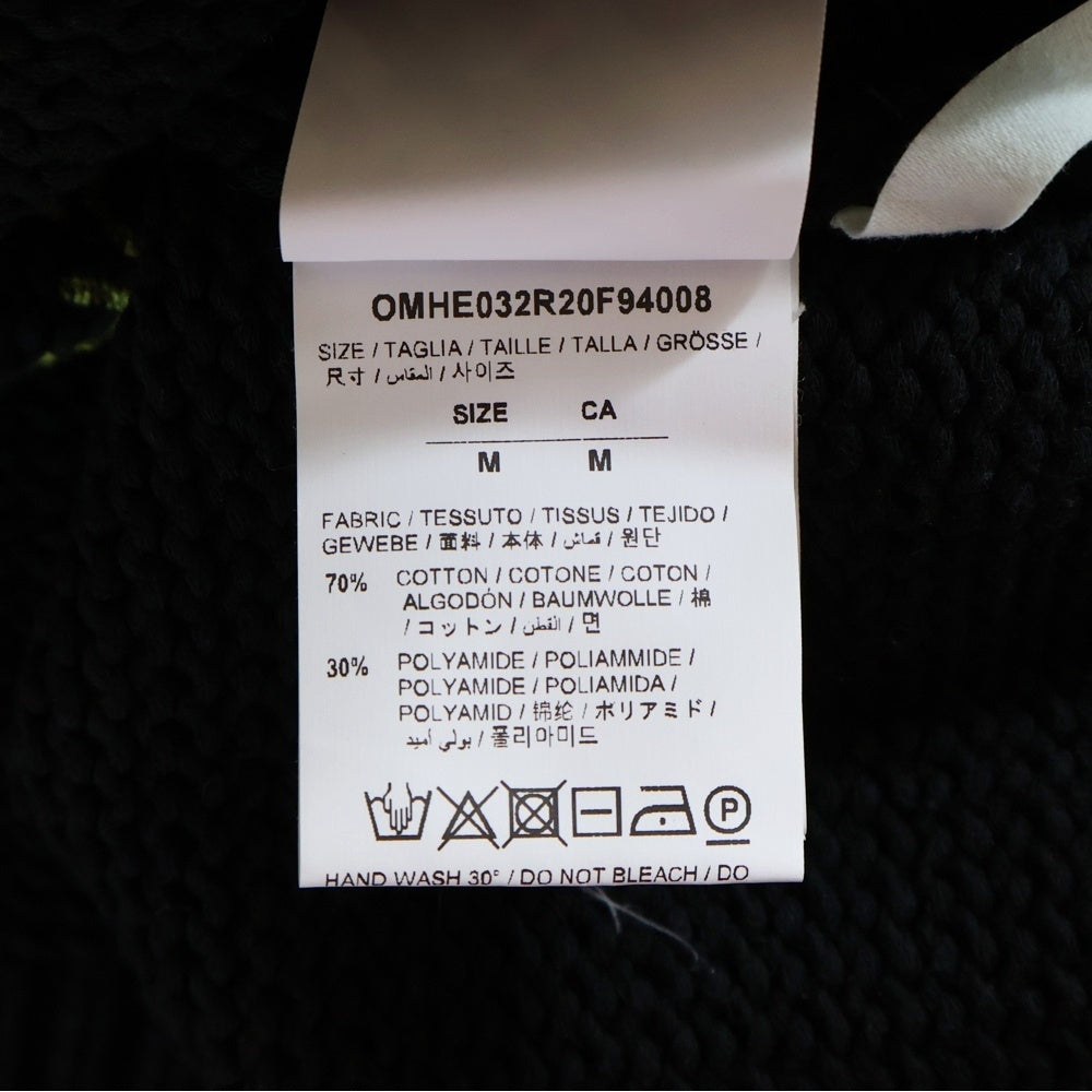 OFF-WHITE(オフホワイト) 20AW HARRY THE BUNNY WITH CROSS ARROW KNIT SWEATER ハリー ザ バニー ウィズ クロス アロー クルーネックニットセーター ブラック OMHE032R20F94008