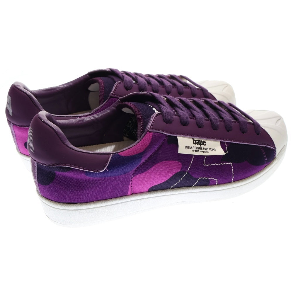 A BATHING APE(アベイシングエイプ) COLOR CAMO SKULL SHOES カラー カモ スカル シューズ ローカットスニーカー パープル 1E30191005