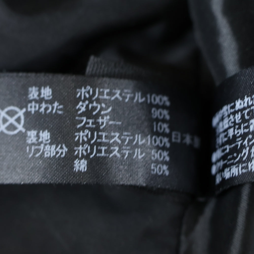 wjk(ダブルジェイケイ) SIMPLE DOWN JACKET シンプルダウンジャケット ダブルジップフーデッドジャケット ブラック