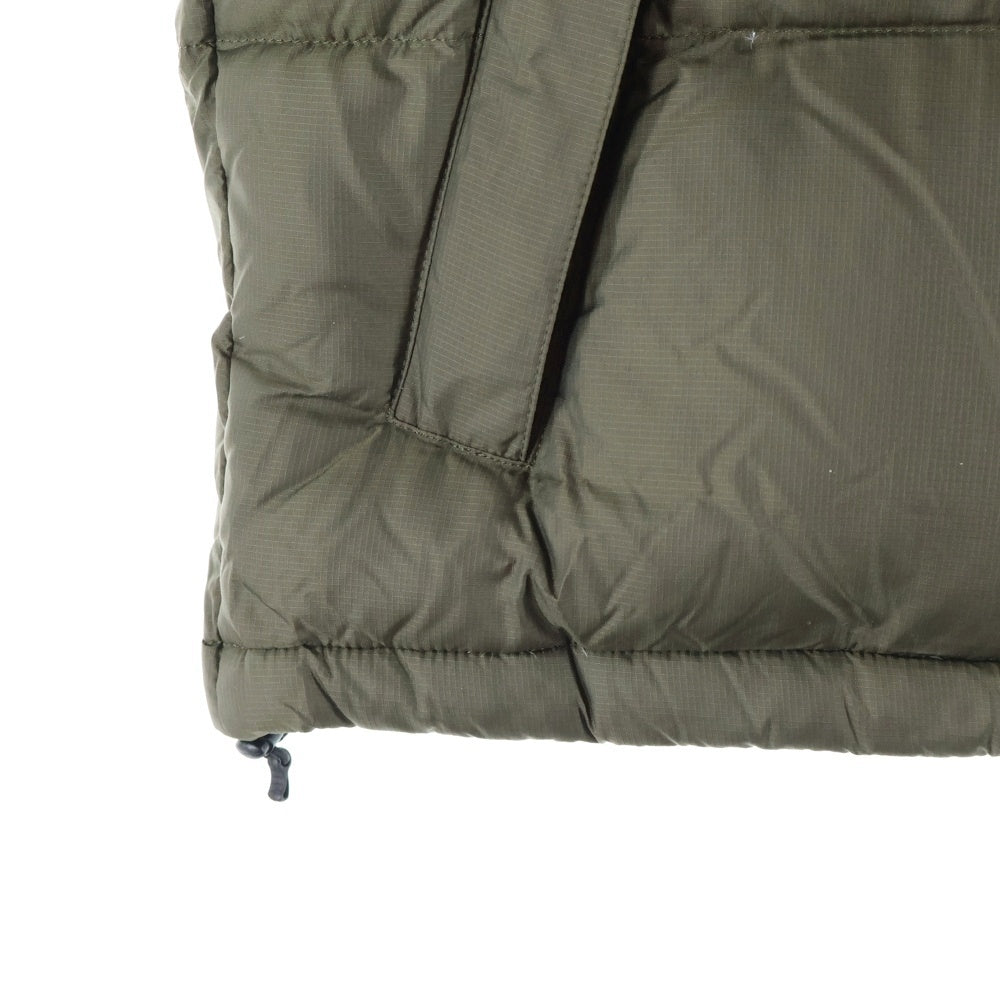 THE NORTH FACE(ザノースフェイス) NUPTSE VEST ロゴエンブロイダリー ヌプシダウンベスト カーキ/ブラック ND92338