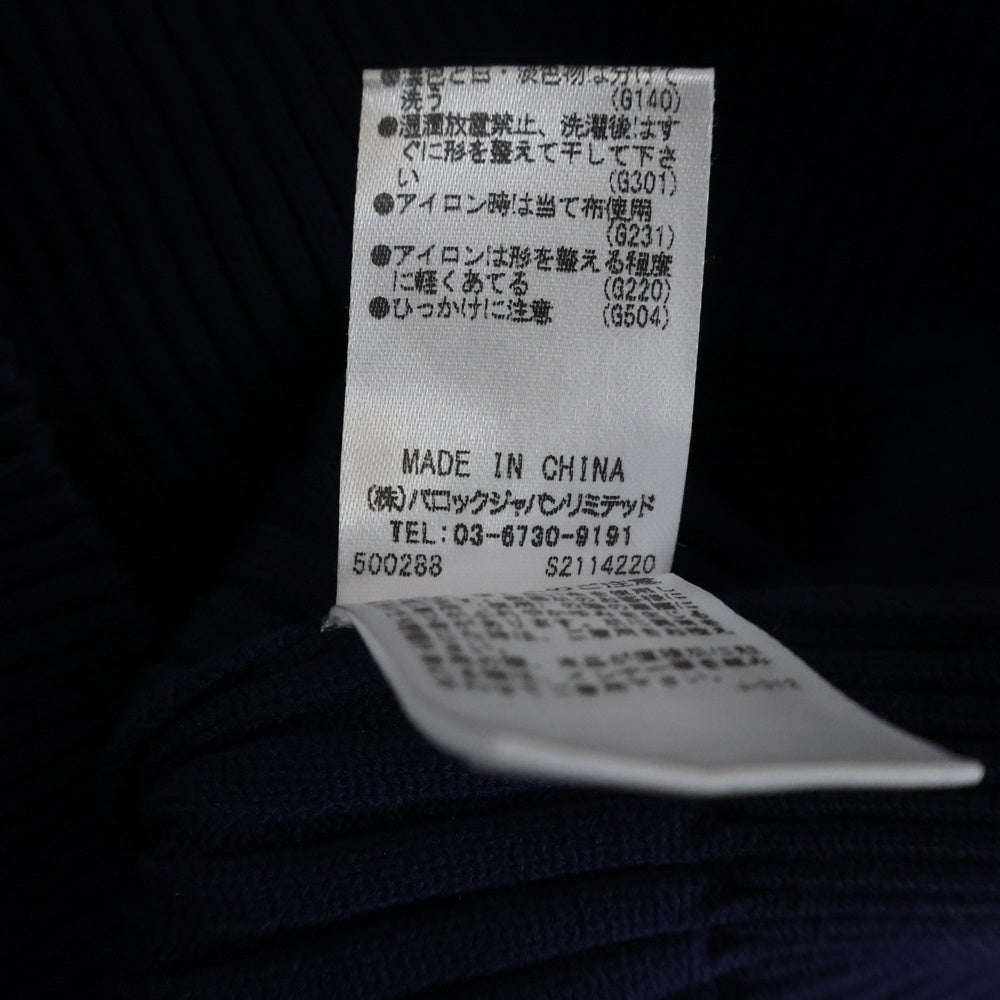 NO BRAND(ノーブランド) HeRIN.CYE ヘリンドットサイ Sheer knit compilation tops シアーニットコンピレーショントップス 長袖カットソー ネイビー レディース 530HAM70-0411