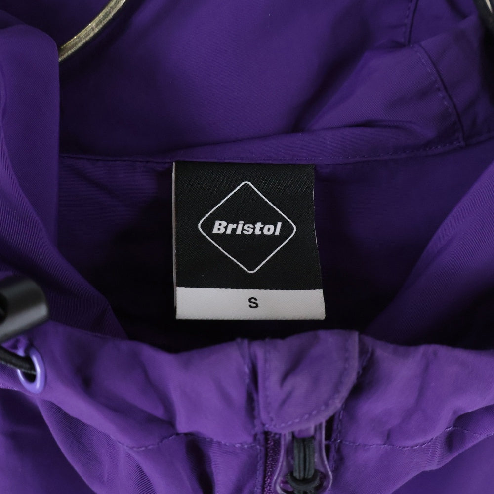 F.C.R.B./F.C.Real Bristol/FCRB(エフシーアールビー/エフシーレアルブリストル) 20SS NYLON HOODED BLOUSON 胸ロゴワッペン ナイロンフーデッドブルゾン ジップアップジャケット パープル FCRB-200052