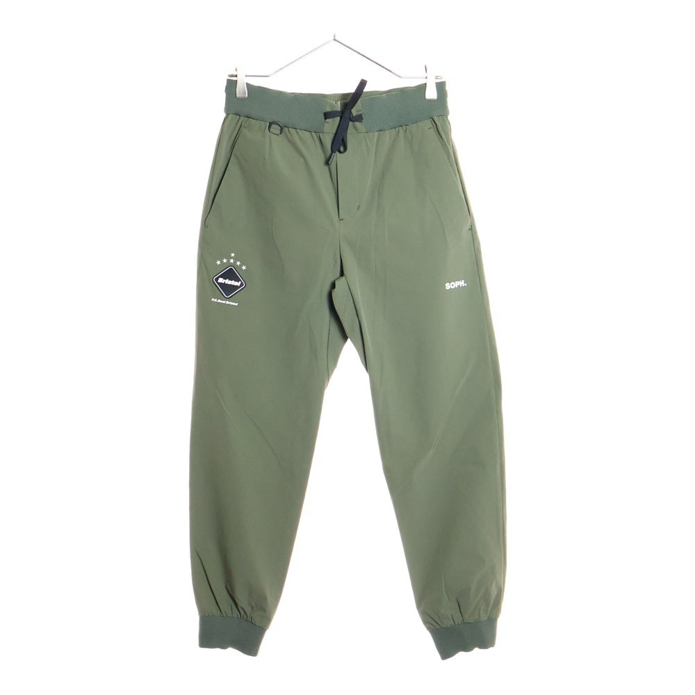 F.C.R.B./F.C.Real Bristol/FCRB(エフシーアールビー/エフシーレアルブリストル) 24SS 4WAY STRETCH RIBBED PANTS ワンポイントロゴワッペン ストレッチリブド ナイロンパンツ カーキ FCRB-240007