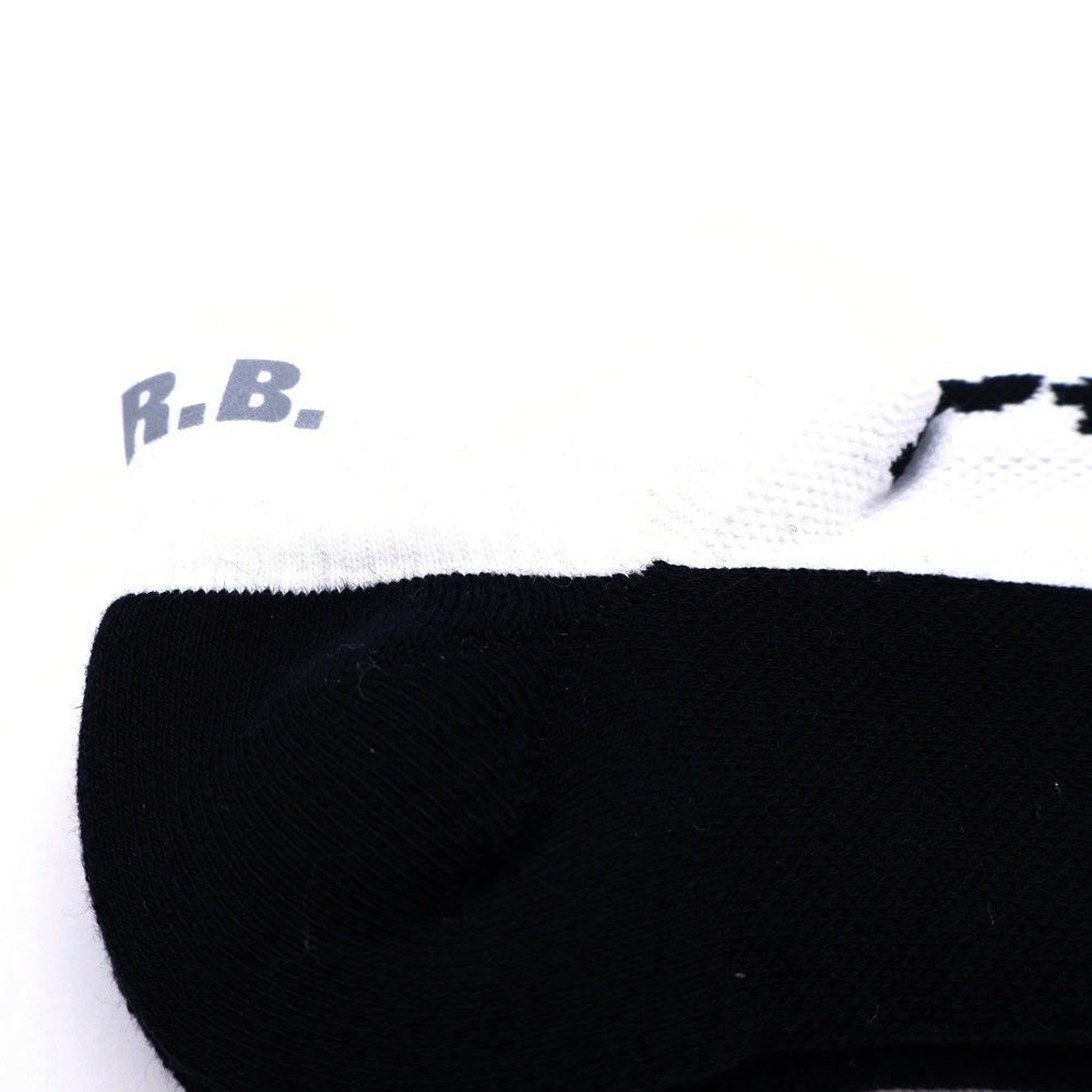 F.C.R.B./F.C.Real Bristol/FCRB(エフシーアールビー/エフシーレアルブリストル) 22AW FCRB ANKLE SOCKS ロゴプリント アンクルソックス ホワイト/ブラック FCRB-222084