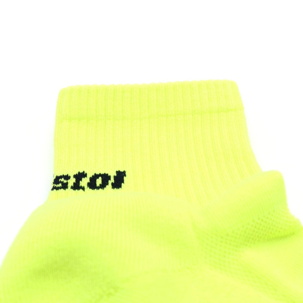 F.C.R.B./F.C.Real Bristol/FCRB(エフシーアールビー/エフシーレアルブリストル) 23AW FCRB SHORT SOCKS ロゴプリント ショートソックス イエロー FCRB-232108
