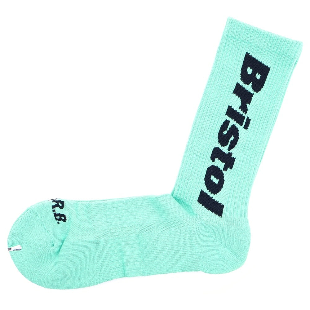 F.C.R.B./F.C.Real Bristol/FCRB(エフシーアールビー/エフシーレアルブリストル) 24SS LOGO REGULAR SOCKS ロゴプリント レギュラーソックス ライトブルー FCRB-240096