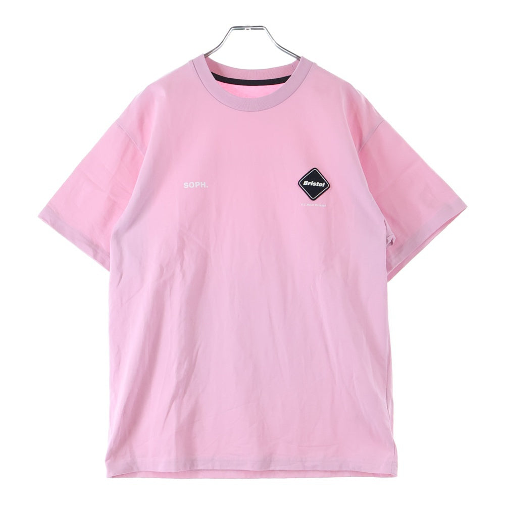 F.C.R.B./F.C.Real Bristol/FCRB(エフシーアールビー/エフシーレアルブリストル) 25AW AUTHENTIC LOGO S/S TEE オーセンティック 両面ロゴプリント 半袖Tシャツ カットソー ピンク FCRB-252144