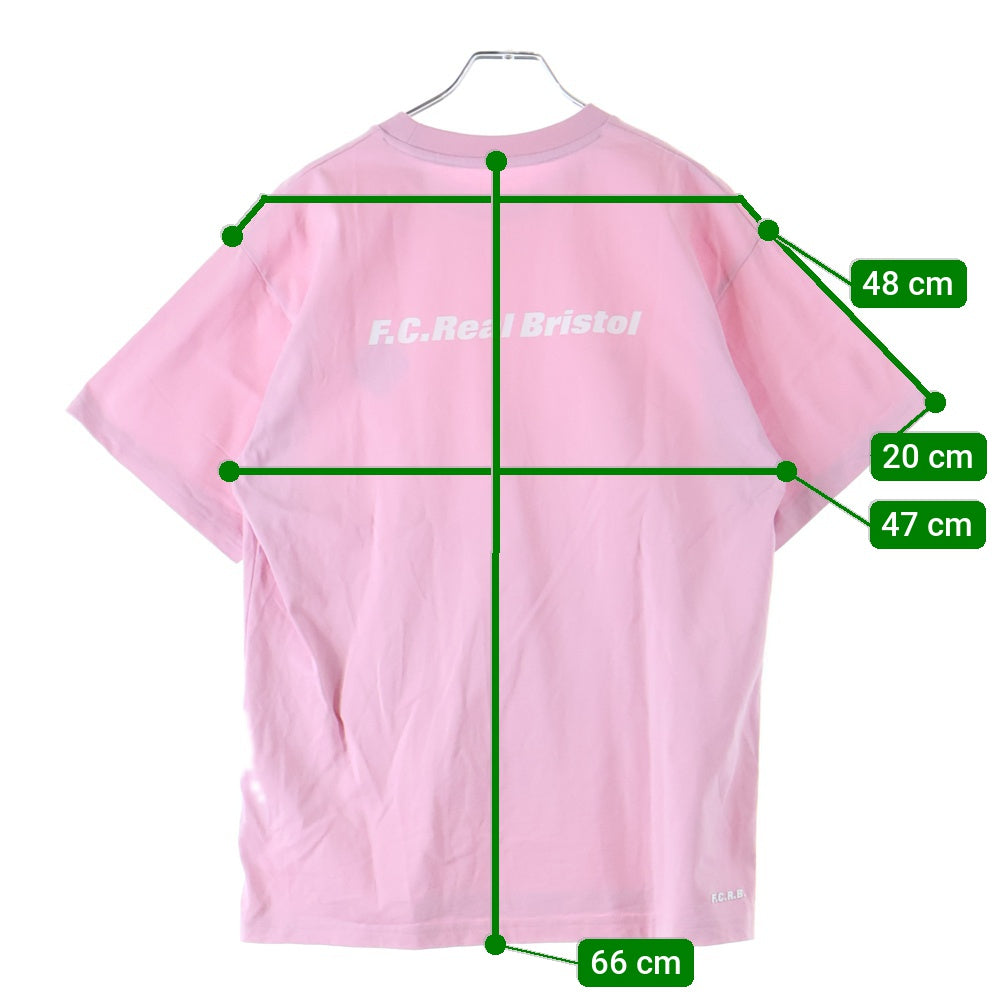 F.C.R.B./F.C.Real Bristol/FCRB(エフシーアールビー/エフシーレアルブリストル) 25AW AUTHENTIC LOGO S/S TEE オーセンティック 両面ロゴプリント 半袖Tシャツ カットソー ピンク FCRB-252144
