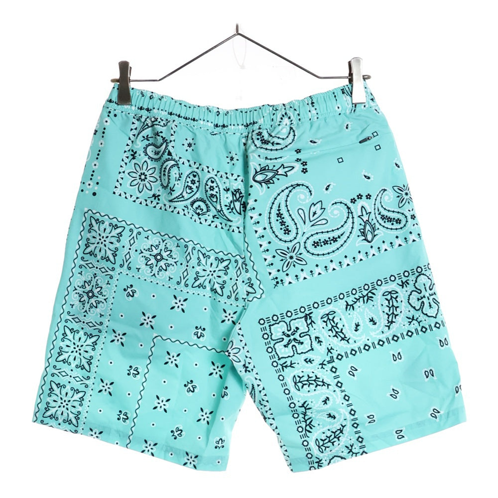 F.C.R.B./F.C.Real Bristol/FCRB(エフシーアールビー/エフシーレアルブリストル) 23SS PRACTICE SHORTS ペイズリー柄 プラクティスショーツ ナイロンハーフパンツ ライトブルー FCRB-230028