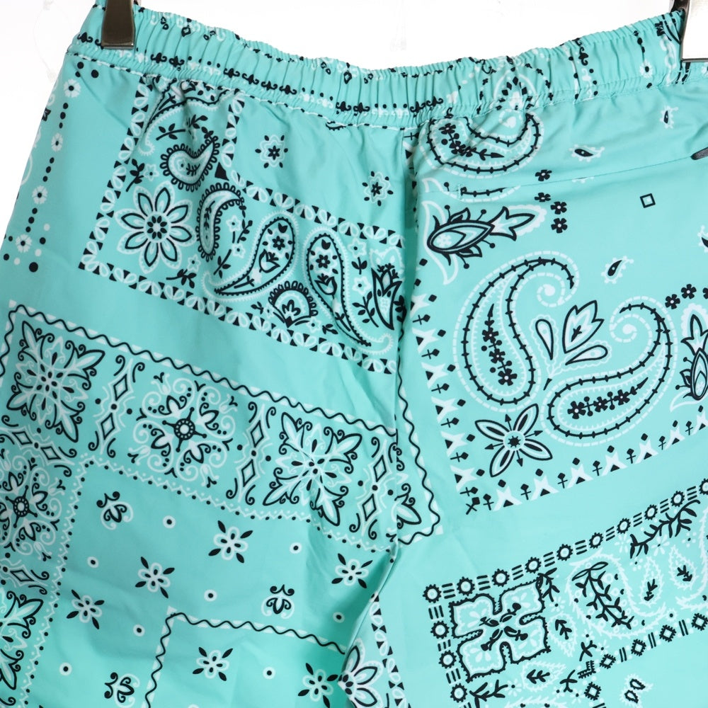 F.C.R.B./F.C.Real Bristol/FCRB(エフシーアールビー/エフシーレアルブリストル) 23SS PRACTICE SHORTS ペイズリー柄 プラクティスショーツ ナイロンハーフパンツ ライトブルー FCRB-230028