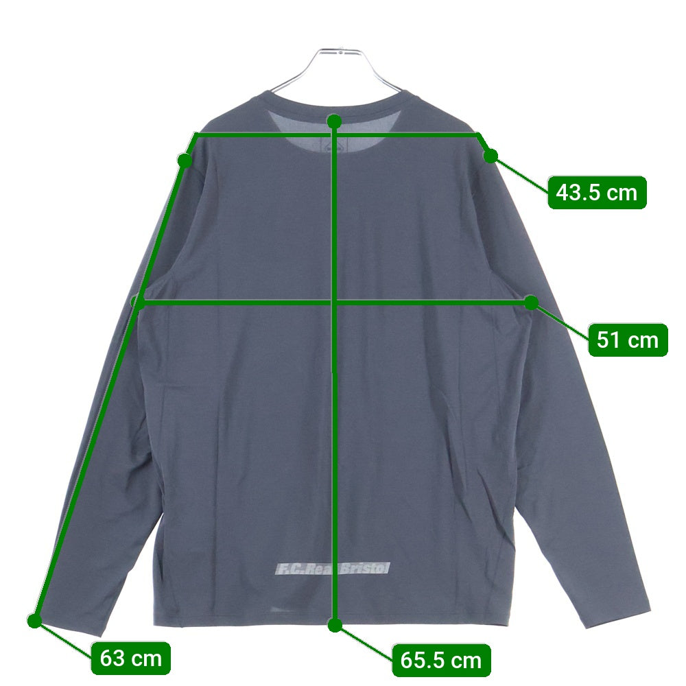 F.C.R.B./F.C.Real Bristol/FCRB(エフシーアールビー/エフシーレアルブリストル) 25SS TECH L/S TRAIL TOP テック 長袖カットソー Tシャツ グレー FCRB-250054