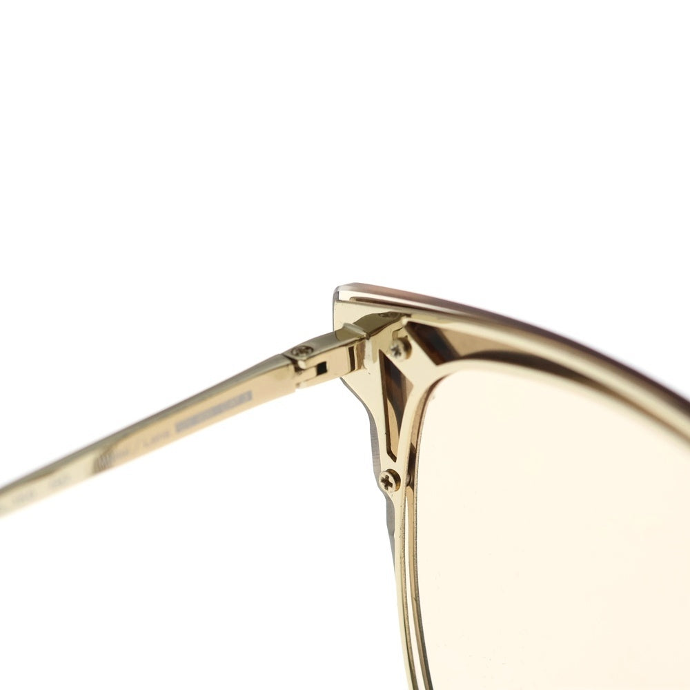 A BATHING APE(アベイシングエイプ) ウェリントン型 メタルフレーム サングラス 眼鏡 アイウェア ゴールド/ブラック BA13019