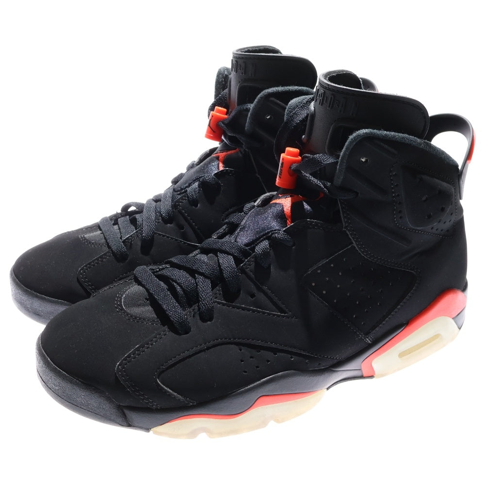NIKE(ナイキ) AIR JORDAN 6 RETRO OG BLACK INFRARED エアジョーダン レトロ インフラレッド ハイカットスニーカー ブラック US9.5/27.5cm 384664-060