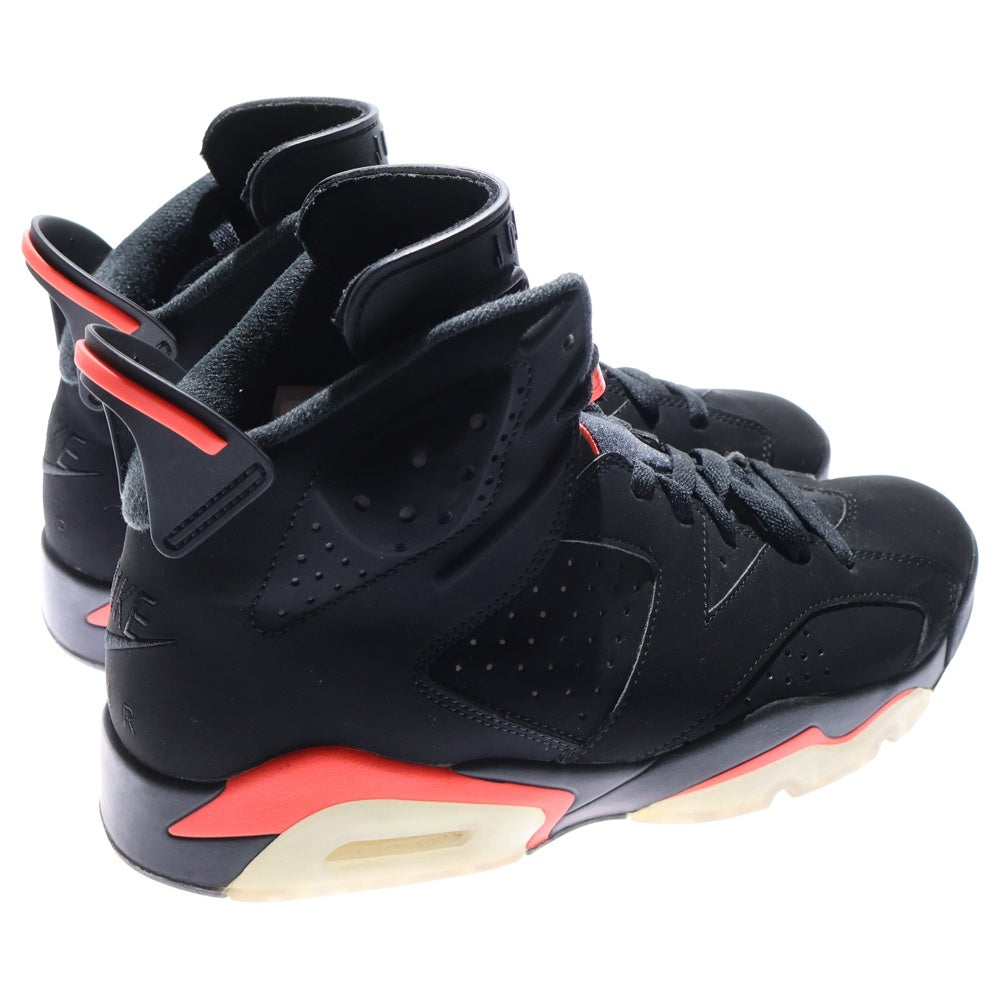 NIKE(ナイキ) AIR JORDAN 6 RETRO OG BLACK INFRARED エアジョーダン レトロ インフラレッド ハイカットスニーカー ブラック US9.5/27.5cm 384664-060