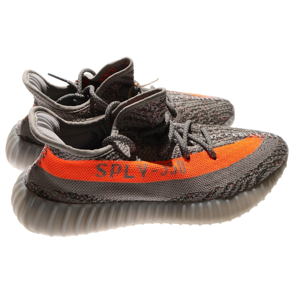 adidas(アディダス) YEEZY BOOST 350 V2 Beluga Reflective イージーブースト ベルーガ リフレクティブ ローカットスニーカー グレー/オレンジ US8.5/26.5cm GW1229